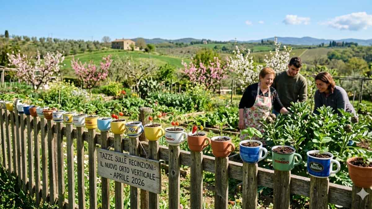 Tazze sulle recinzioni la tecnica che sta rivoluzionando gli orti italiani questo aprile
